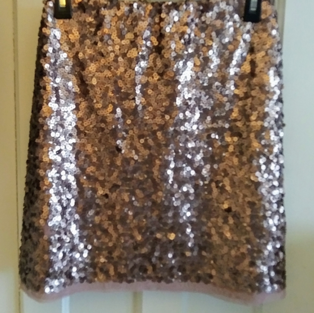 Rose Gold Sequin Skirt